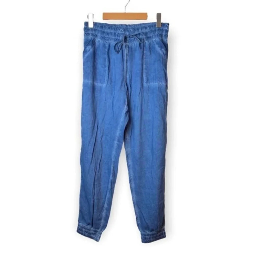 Aritzia Azure Skies Los Feliz Jogger Blue Grey Size Small Track Pants Drawstring